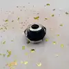 charm pandora en verre de murano bleu facetté argent 925 millième (22 ct) 2,47g