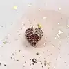 charm pandora feuille pavé scintillant en or rose avec cristaux dégrades rose et violet