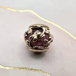 charm pandora feuilles décoratives roses