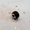 charm pandora mini murano noir argent 925 millième (22 ct) 1,97g