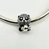 charm pandora panda doux et scintillant  argent 925 millième (22 ct) 2,68g