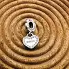 charm pandora pendant coeur mon spécial soeur argent 925 millième (22 ct) 3,37g