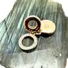 charm pandora pendant double disque rose scintillant