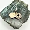 charm pandora pendant double o couronné pavé scintillant