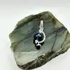 charm pandora pendant globe bleu argent 925 millième (22 ct) 2,91g