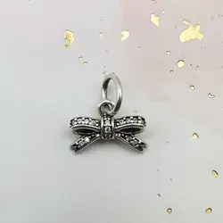 charm pandora pendentif noeud scintillant argent 925 millième (22 ct) 1,05g