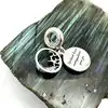 charm pandora pendentif plume pavé violets et roses argent 925 millième (22 ct) 3,53 g