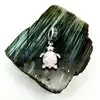 charm pandora tortue de mer rose en verre de murano argent 925 millième (22 ct) 2,90g