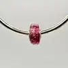 charm pandora verre de murano rose argent 925 millième (22 ct) 2,42g