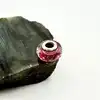charm pandora verre de murano rose argent 925 millième (22 ct) 2,42g