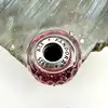charm pandora verre de murano rose argent 925 millième (22 ct) 2,42g