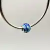 charms pandora globe vague bleue argent 925 millième (22 ct) 2,39g