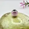 charms pandora verre de murano rose à facettes argent 925 millième (22 ct) 3,42g
