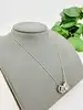 collier agatha en argent avec pendentif à cinq anneaux alignés argent 925 millième (22 ct) 5,62g