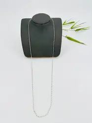 collier en argent maille jaseron ovale l88cm argent 925 millième (22 ct) 7,70g