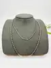 collier en argent maille jaseron ovale l88cm argent 925 millième (22 ct) 7,70g