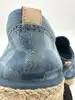 espadrilles / chaussures louis vuitton en denim damier bleu