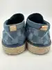 espadrilles / chaussures louis vuitton en denim damier bleu