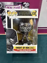 figurine pop star wars n° 332 - knight of  ren chrome  (war club)