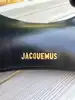 jacquemus sac le bisous perle en cuir noir lisse