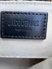 jacquemus sac le bisous perle en cuir noir lisse