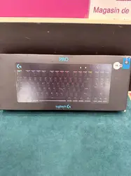 logitech clavier de jeu mécanique g pro - clavier - backlit - usb - azerty - français - commutateur : gx blue clicky - noir