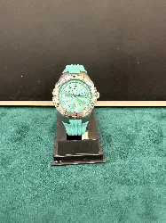 montre femme invicta angel 24124 - mouvement quartz - acier inoxydable avec cadran bleu - 38 mm