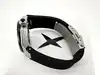 montre mauboussin kab femme mouvement quartz en acier, diamants et silicone noir 9609100-590