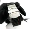 montre mauboussin kab femme mouvement quartz en acier, diamants et silicone noir 9609100-590