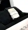 montre mauboussin kab femme mouvement quartz en acier, diamants et silicone noir 9609100-590