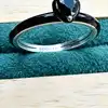 pandora bague en argent coeur chakra noir t54 argent 925 millième (22 ct) 2,27 g