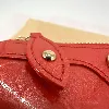 pochette cosmétique louis vuitton en cuir monogram verni orange