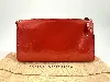 pochette cosmétique louis vuitton en cuir monogram verni orange