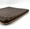 porte-documents louis vuitton en toile damier ébène marron