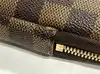 porte-documents louis vuitton en toile damier ébène marron