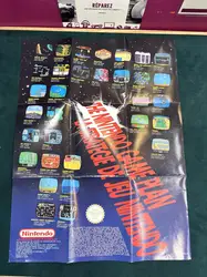 poster promotionnel vintage officiel nintendo nes