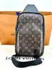 sac à bandoulière louis vuitton avenue slingbag en toile monogram macassar