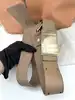 sac à main chloé baylee en cuir bicolore beige et coral à bandouliè réglable entre 97-117 cm