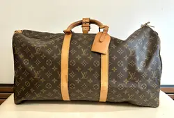 sac  vintage louis vuitton keepall 55 en toile monogram