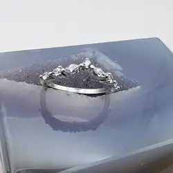 bague pandora timeless vœu alternance scintillante t54 argent 925 millième (22 ct) 2,06g