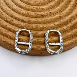 boucles d'oreilles pandora me pavé link argent 925 millième (22 ct) 2,02g