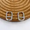 boucles d'oreilles pandora me pavé link argent 925 millième (22 ct) 2,02g