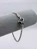 bracelet pandora maille serpent fermoir coeur infini l17,5cm argent 925 millième (22 ct) 6,69g