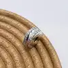 charm pandora clip lignes pavé blanc argent 925 millième (22 ct) 2,66g