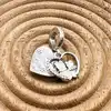 charm pandora pendant chats & coeurs argent 925 millième (22 ct) 3,35g