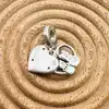 charm pandora pendant chats & coeurs argent 925 millième (22 ct) 3,35g