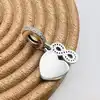 charm pandora pendant coeur et infinie  argent 925 millième (22 ct) 2,73g