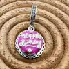 charm pandora pendant gâteau d'anniversaire rose argent 925 millième (22 ct) 3,67g