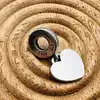 charm pandora pendant plaque cœur gravable argent 925 millième (22 ct) 2,26g