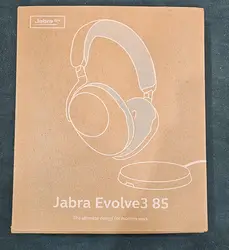 jabra evolve3 85 ms - micro - casque - circum - aural - bluetooth - sans fil - suppresseur de bruit actif - jack 3,5mm, usb - a vi